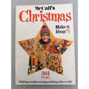 McCall's Christmas Make-It Ideas Vol XIII 1970 Vintage MCM Craft Magazine Book